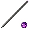 Карандаш чернографитовый Brunnen Style, инкрустирован кристаллом, 18 см, черный Фиолетовый-1